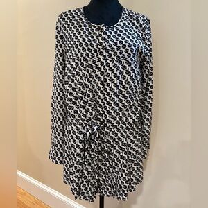 Maeve - Crane Print - Drop Waist Tunic Top